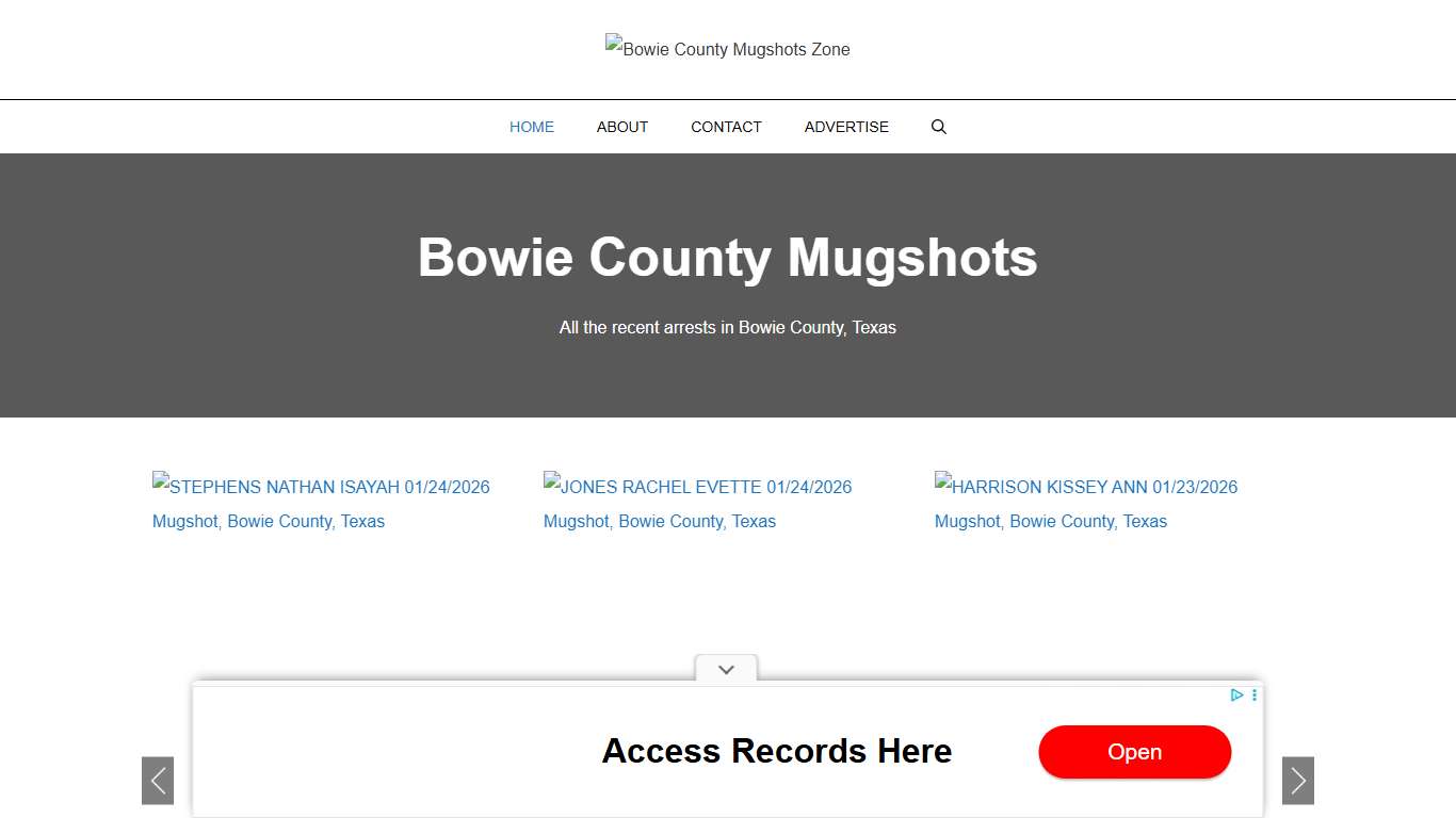 Bowie County Mugshots Zone